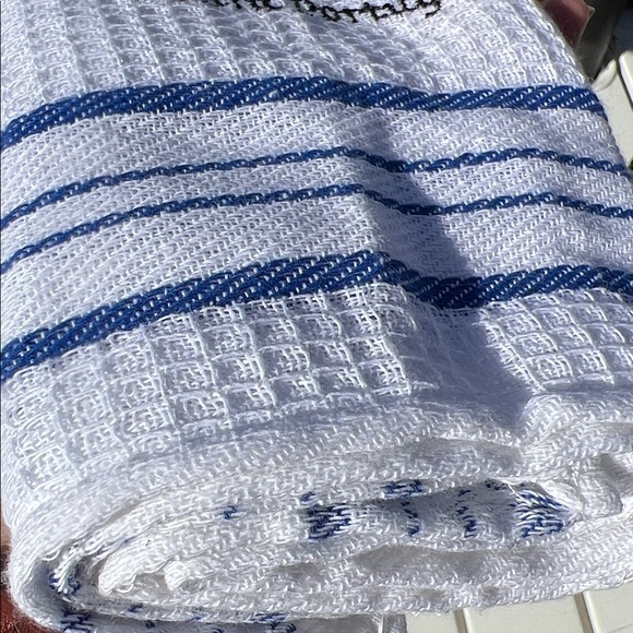 Sintra Portugal 100% Cotton souvenir Embroidered White and Blue Dish Hand Towel - Picture 3 of 5